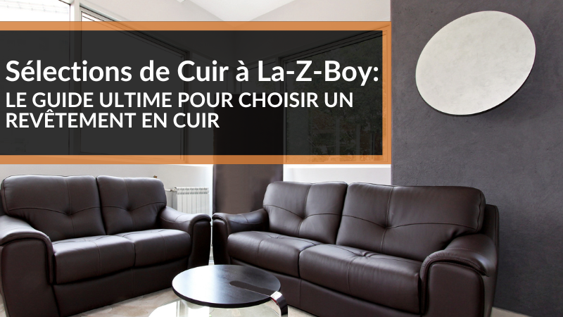 Sélections de Cuir à La-Z-Boy : LE GUIDE ULTIME POUR CHOISIR UN REVÊTEMENT EN CUIR