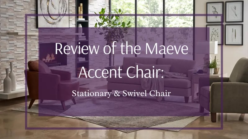 Examen de la chaise d'appoint Maeve de La-Z-Boy : Chaise, glissière pivotante et pouf