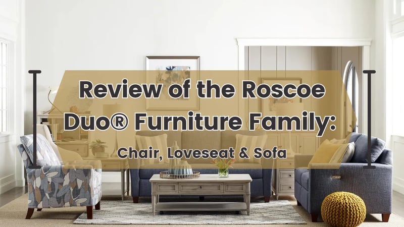 Examen de la famille de meubles Roscoe Duo® de La-Z-Boy : Chaise, Loveseat et Canapé