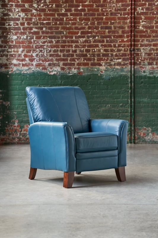 Leather accent chair