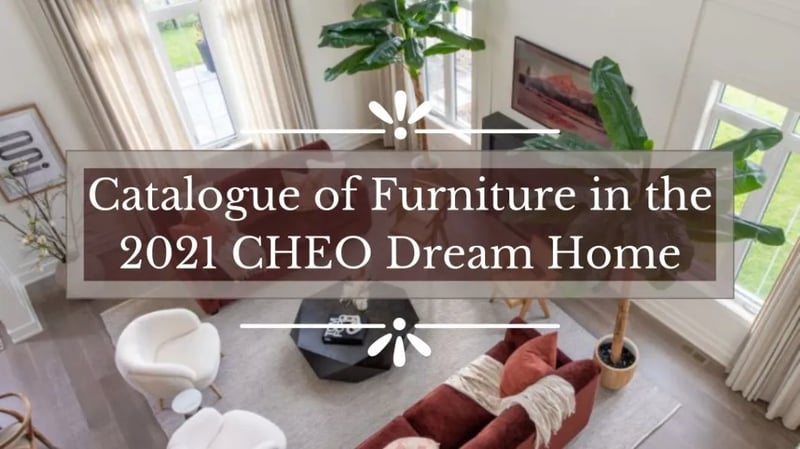 Un catalogue des meubles de la Maison de rêve du CHEO 2021