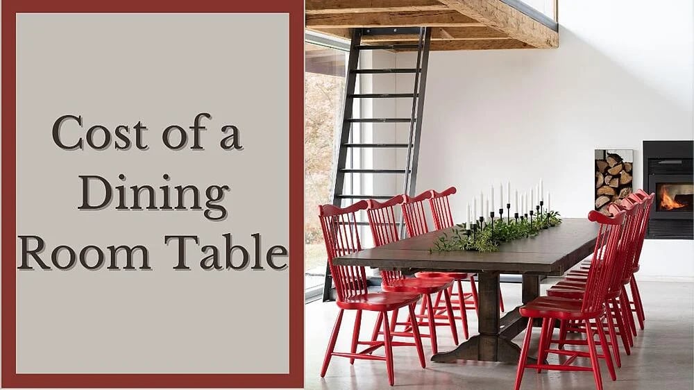 Combien coûte une table de salle à manger ?