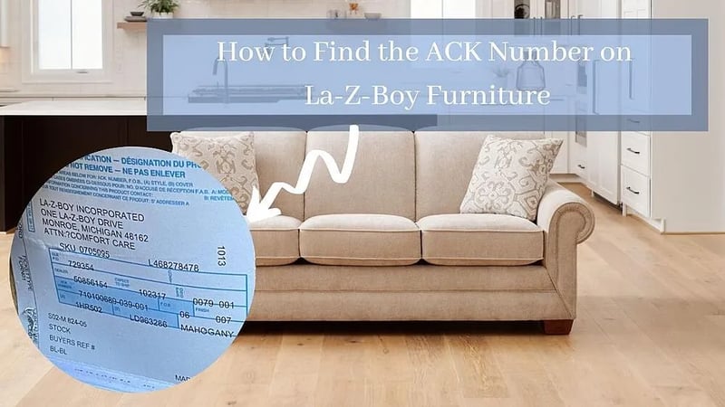 Comment trouver le numéro "ACK" sur les meubles La-Z-Boy ?