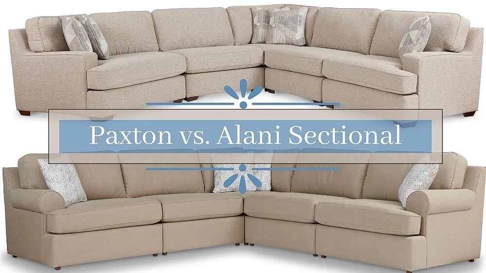 Comparaison de l'ensemble sectionnel Paxton et de l'ensemble sectionnel Alani chez La-Z-Boy.