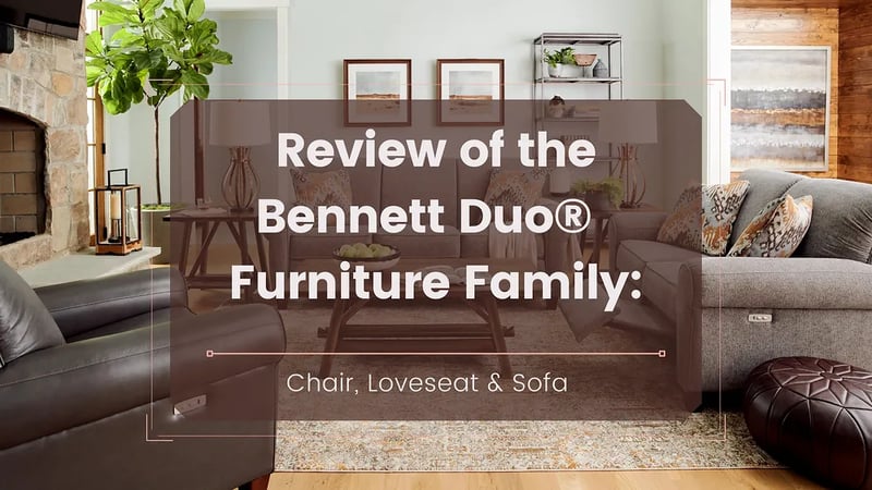 Examen de la famille de meubles Bennett Duo® de La-Z-Boy : Chaise, Loveseat et Canapé