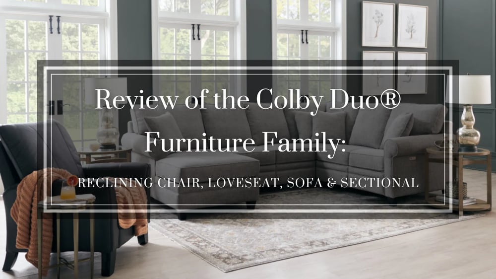 Examen de la famille de meubles La-Z-Boy Colby Duo® : Chaise, Loveseat, Sofa et Sectional