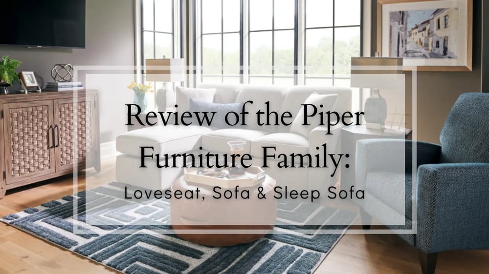 Examen de la famille de meubles Piper de La-Z-Boy : Loveseat, Sofa et Sleep Sofa