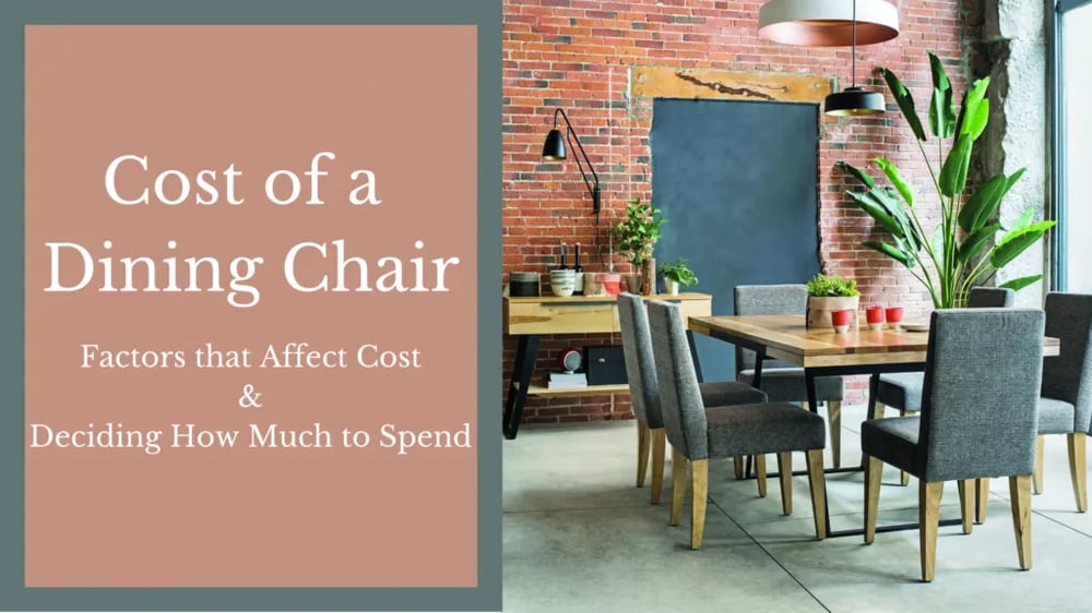 Le coût des chaises de salle à manger : Facteurs qui influent sur le coût et comment décider de la somme à dépenser