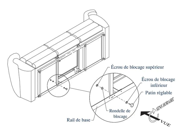 démonter les meubles la-z-boy diagramme 4 FRANÇAIS