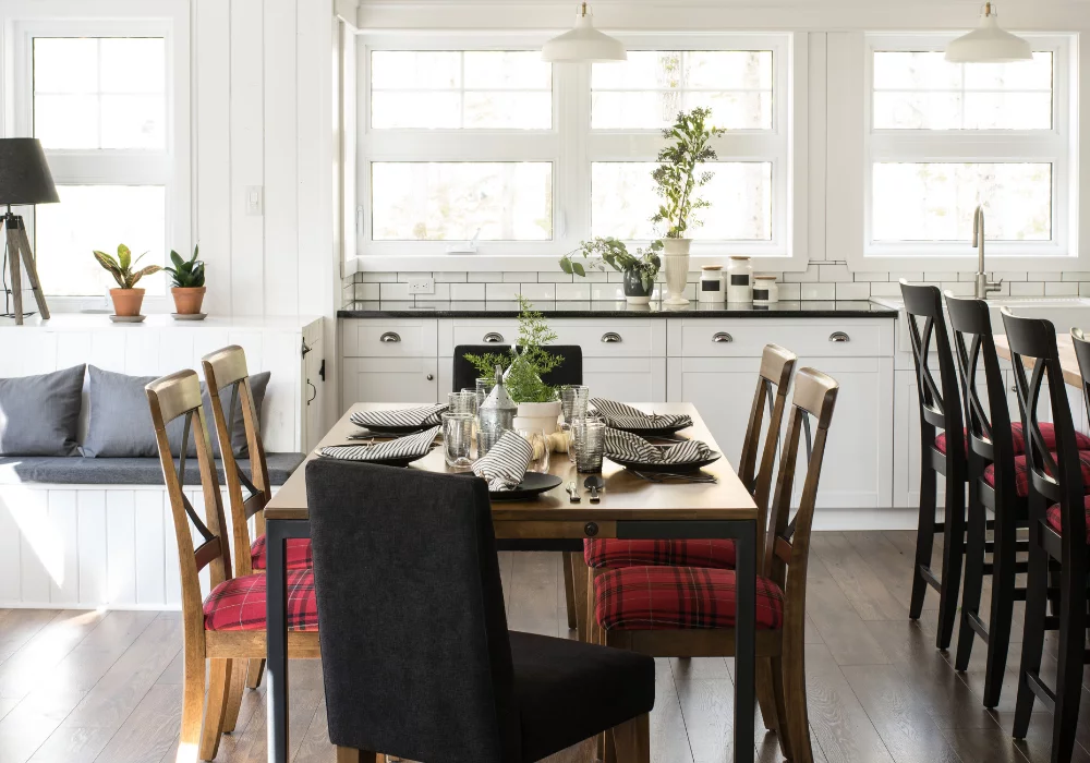 How to design an open concept kitchen, dining room