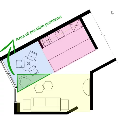 plans d'étage à concept ouvert